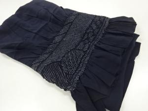 正絹　絞り青海波模様男物兵児帯